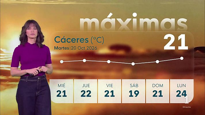 Noticias de Extremadura - El tiempo en Extremadura - 20/10/2026