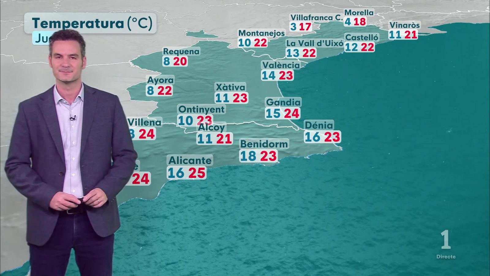 El tiempo en la Comunitat Valenciana 21/10/26