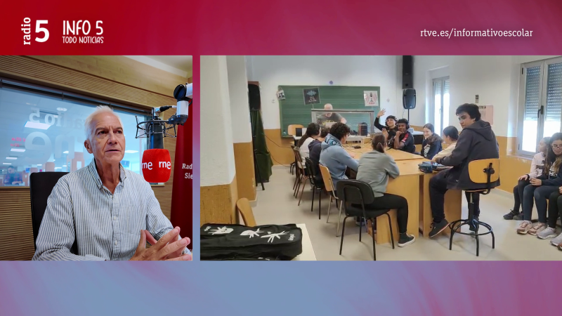 Info 5 Todo Noticias - Así escuchó el alumnado del CEO Alto Alagón la emisión de su podcast por Radio 5 - 16/10/26