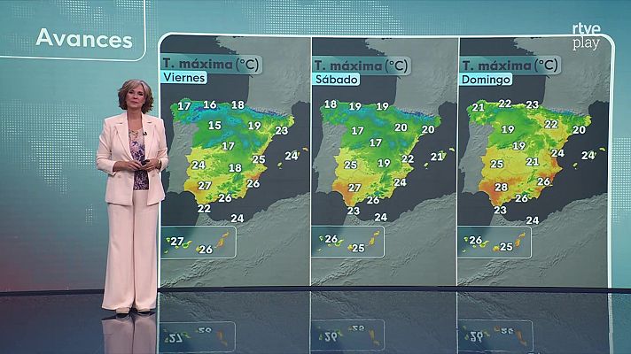 El tiempo - Máximas en ascenso en Huelva y Ampurdán, descenso en norte peninsular e islas Canarias más orientales