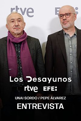 Los Desayunos - Unai Sordo, secretario general de CC.OO y Pepe Álvarez, secretario general de UGT