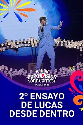 Eurovisión Junior - Así ha sido el segundo ensayo de Lucas Paulano en Eurovisión Junior 2026: ¡desde dentro!