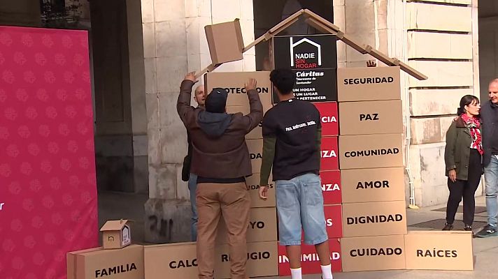 TeleCantabria - Caritas reclama en Santander un hogar digno para todas las personas