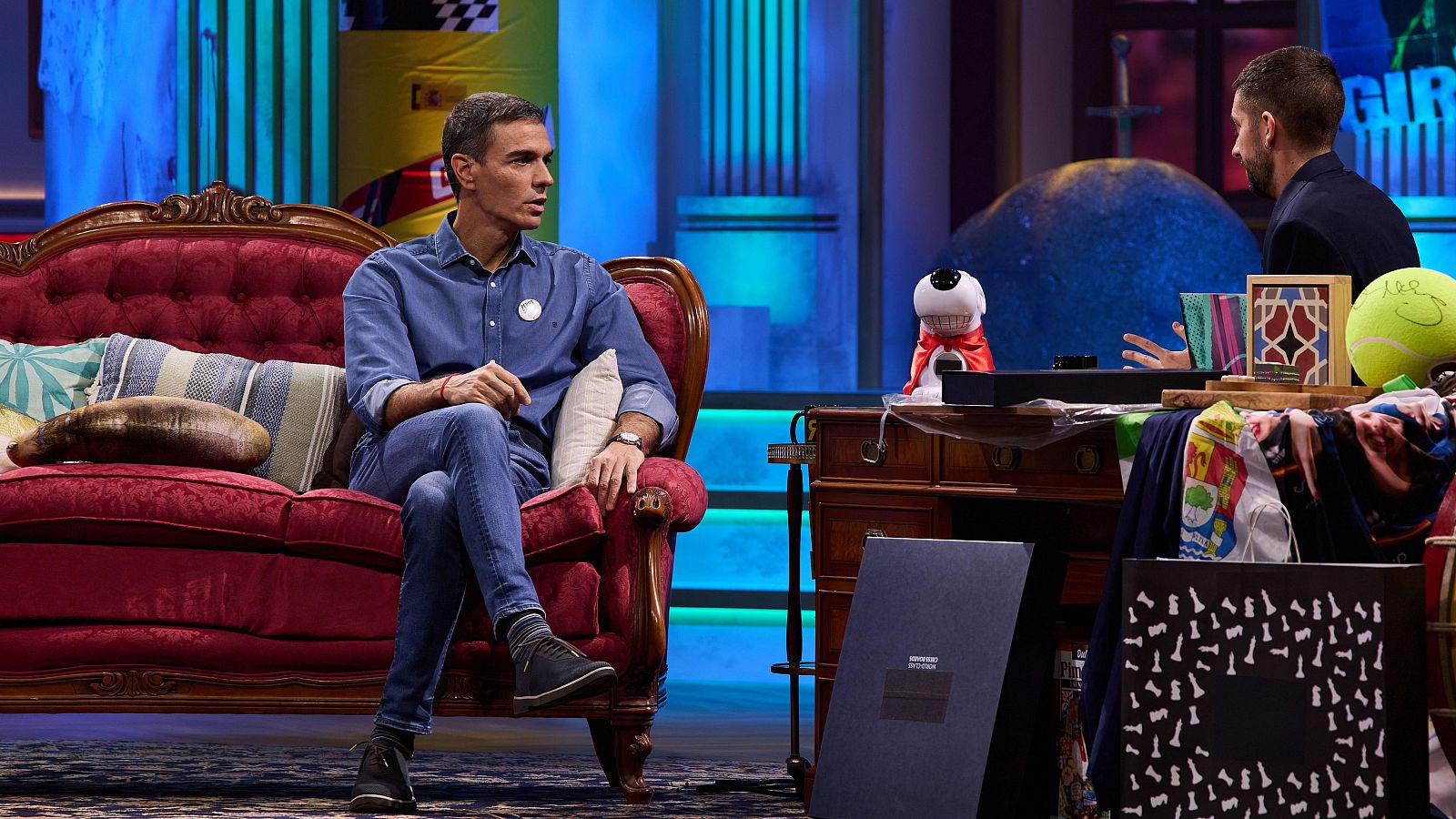 David Broncano y Pedro Sánchez en La Revuelta 21/10/26