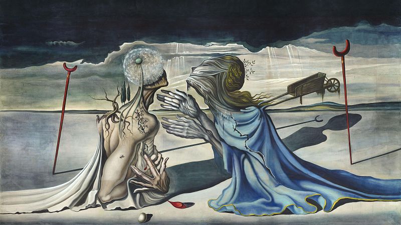 Detalle del telón para el ballet 'Tristán loco', 1944, Salvador Dalí