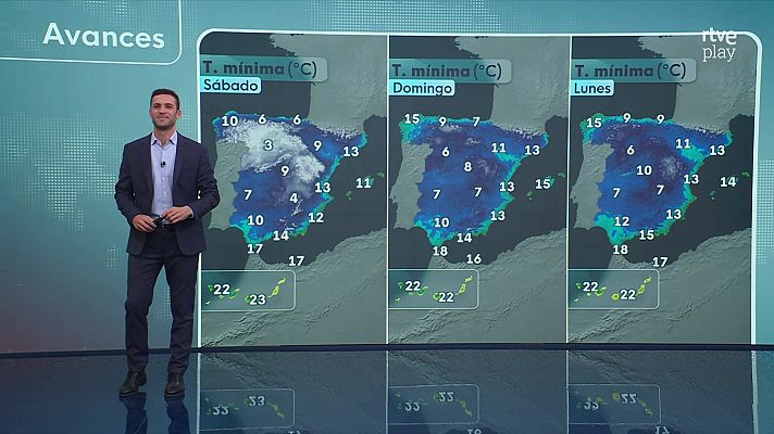 El tiempo - Las máximas aumentarán en las islas Canarias más orientales y Península, menos en regiones mediterráneas