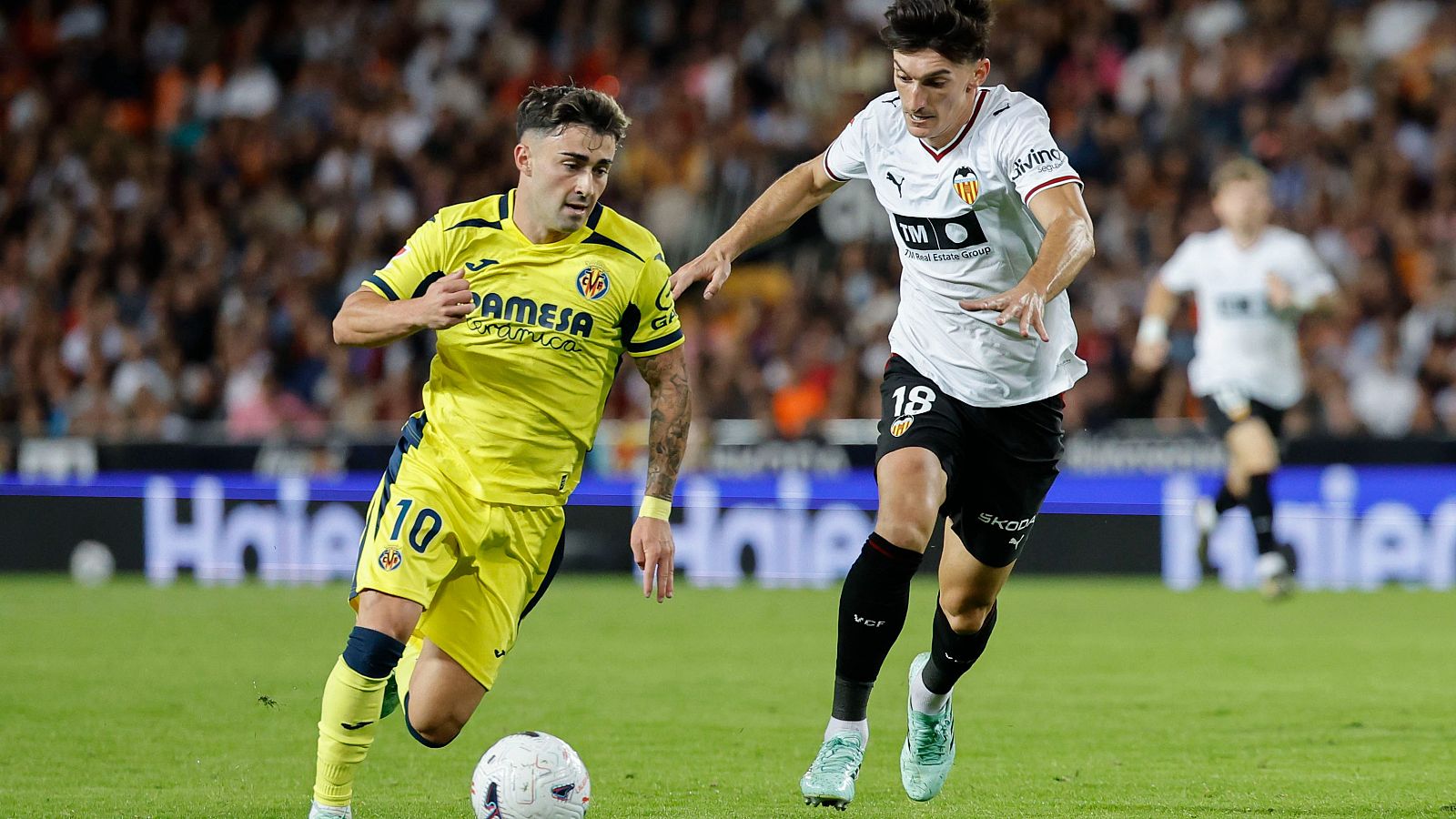 Moleiro y Pepelu, en el Valencia-Villarreal