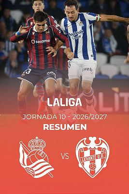 Resúmenes de LaLiga - Real Sociedad - Levante: resumen del partido de la 10ª jornada de Liga | Primera
