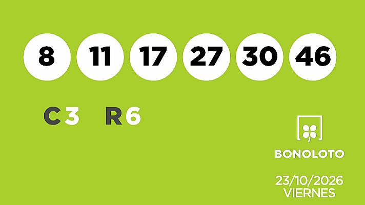 SELAE - Sorteo de la Lotería Bonoloto y Euromillones del 23/10/2026