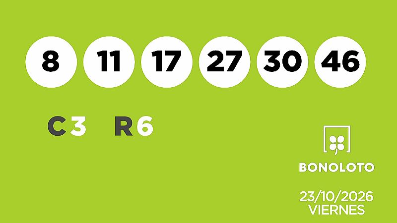 Sorteo de la Lotería Bonoloto y Euromillones del 23/10/2026 - Ver ahora