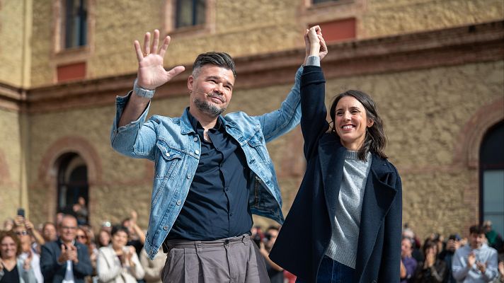 Telediario Fin de Semana - Rufián y Montero llaman a "someter al PSOE desde su izquierda"