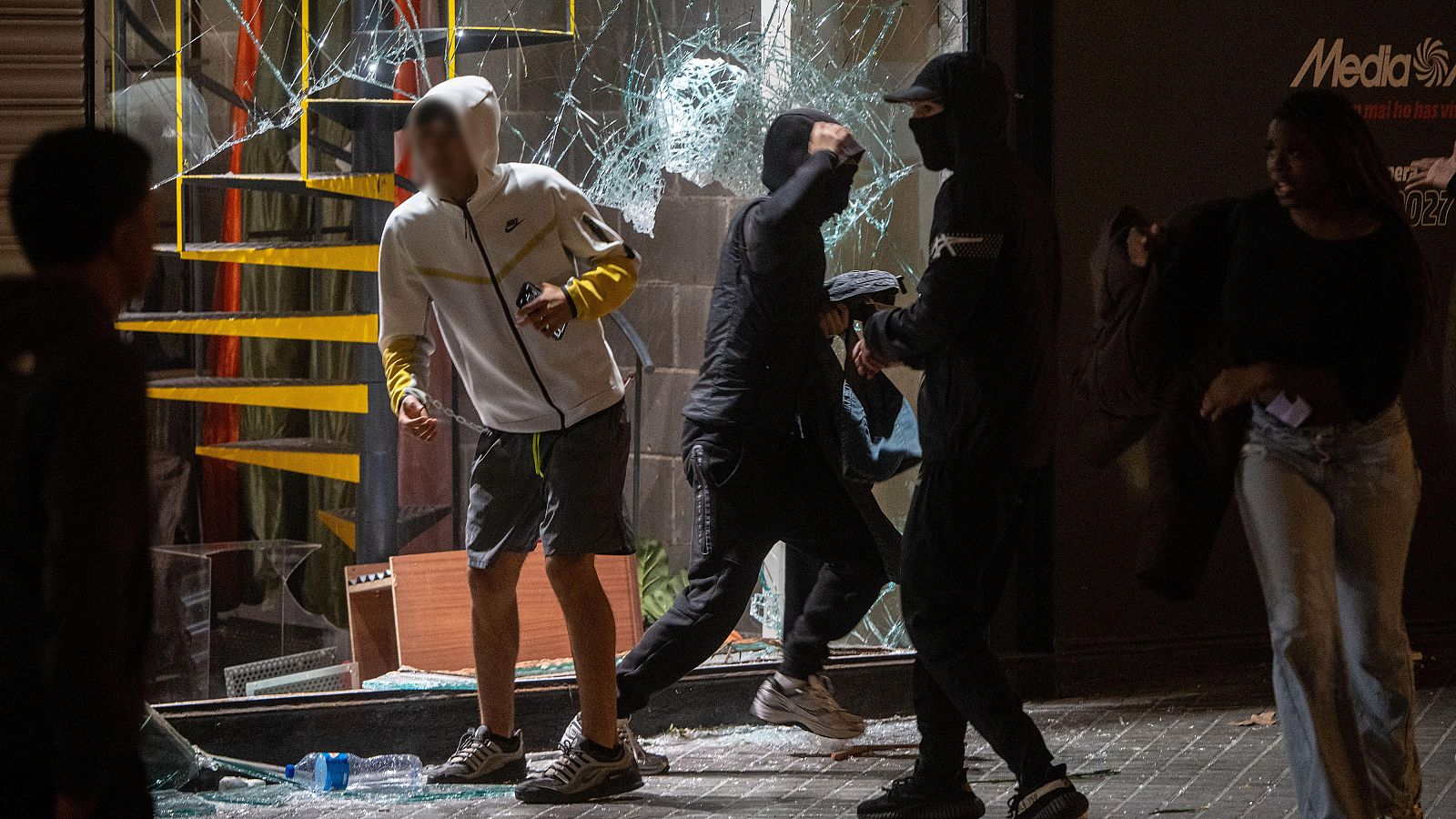 Disturbios en Barcelona