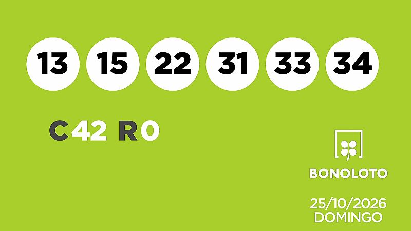 Sorteo de la Lotería Bonoloto del 25/10/2026 - Ver ahora
