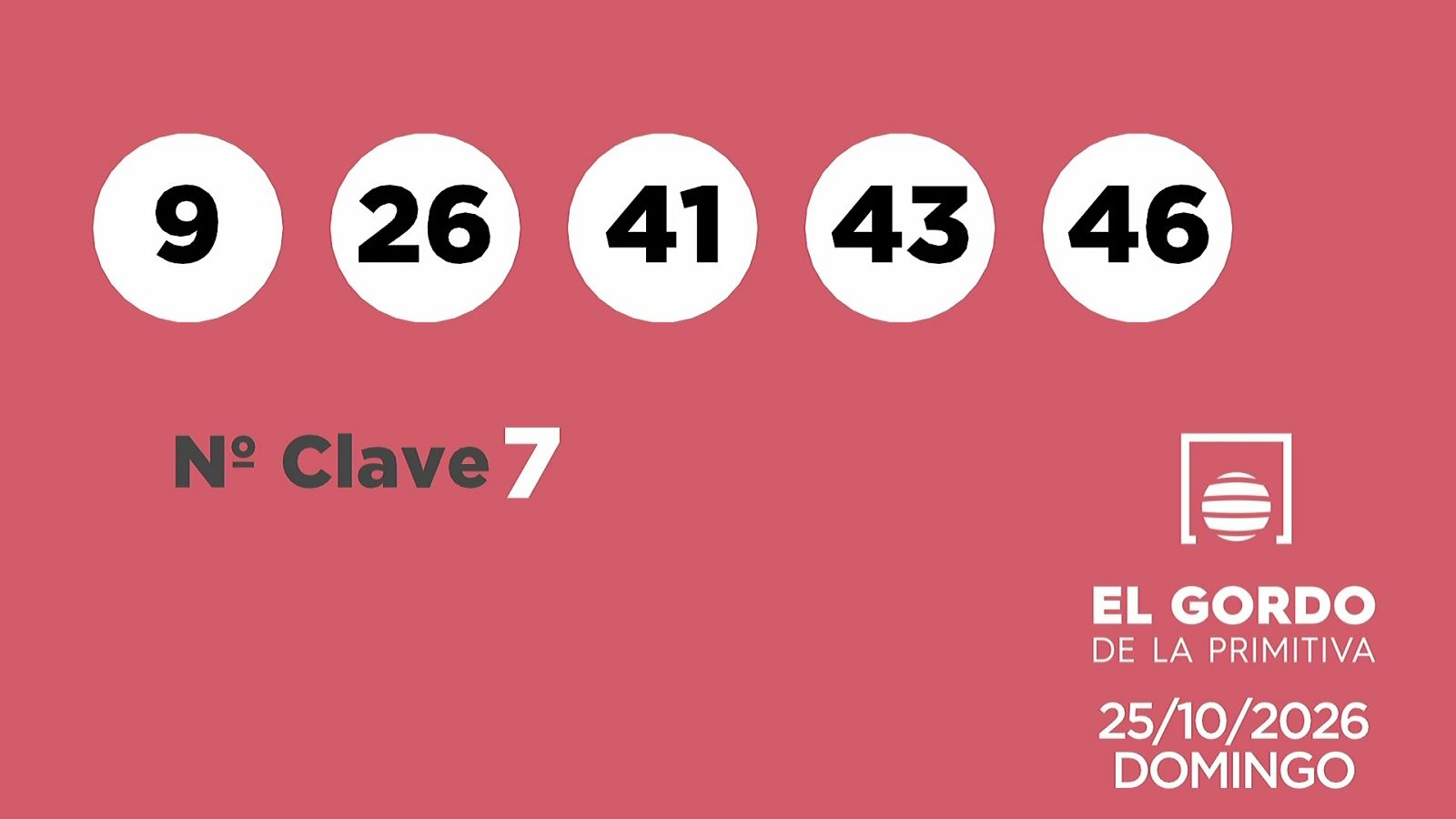 Sorteo de la Lotería Gordo de la Primitiva del 25/10/2026 - Ver ahora