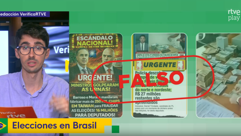 VerificaRTVE: falsedades sobre fraude electoral en las elecciones de Brasil