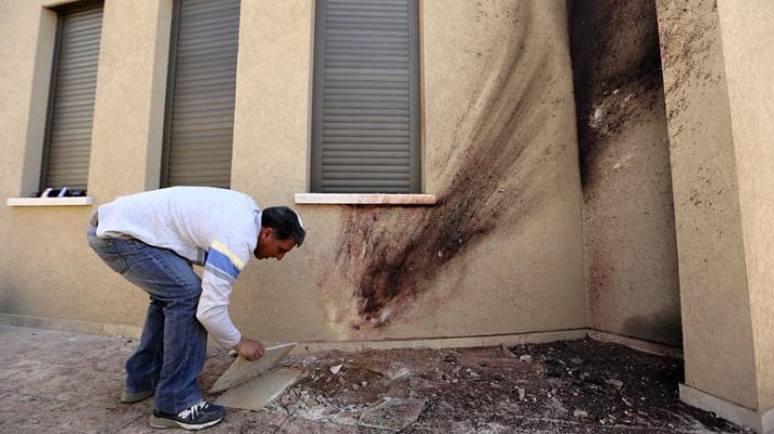 Telediario 1 - Caen cohetes en Israel