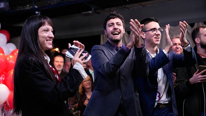Telediario 1 - La Lista Estudiantil gana las elecciones en Serbia