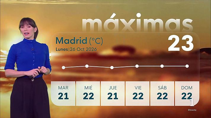 Informativo de Madrid - El tiempo en la Comunidad de Madrid –   26/10/26
