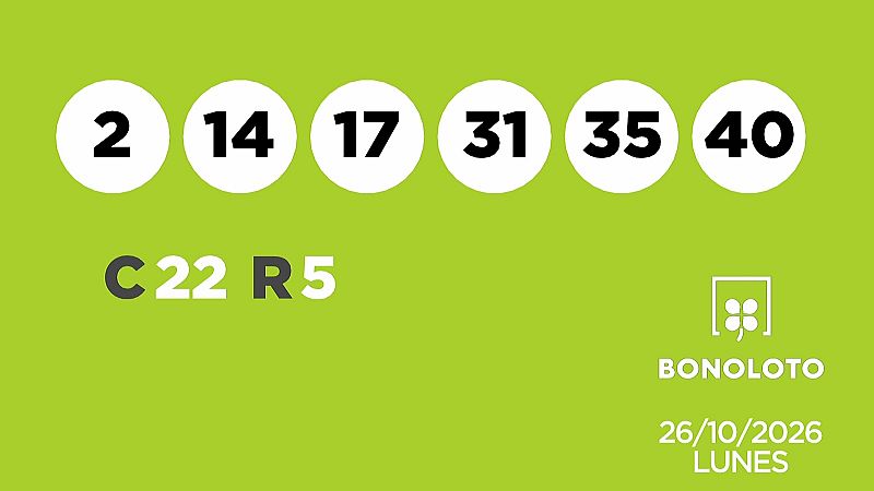 Sorteo de la Lotería Bonoloto del 26/10/2026 - Ver ahora
