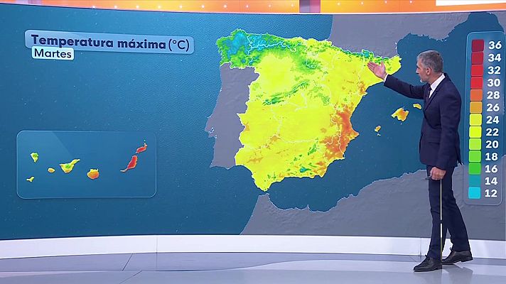 El tiempo - Descenso notable de las temperaturas máximas en Galicia y Asturias
