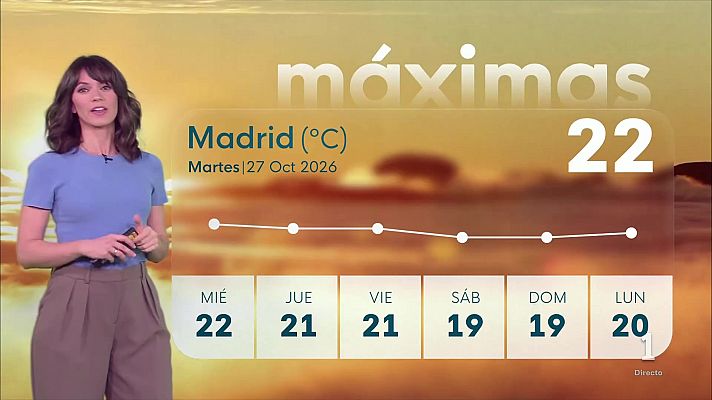 Informativo de Madrid - El tiempo en la Comunidad de Madrid –   27/10/26