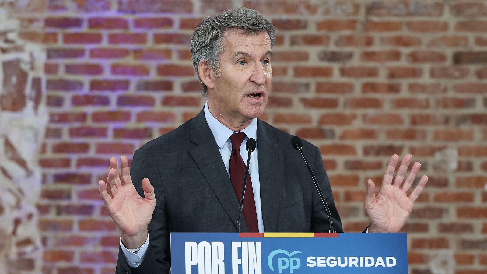 El presidente del Partido Popular, Alberto Núñez Feijóo