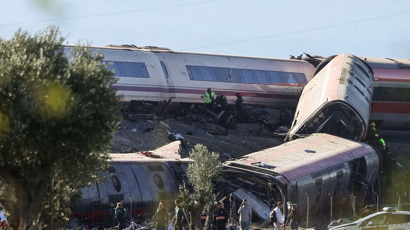 Lugar del accidente de tren en Urda, Toledo