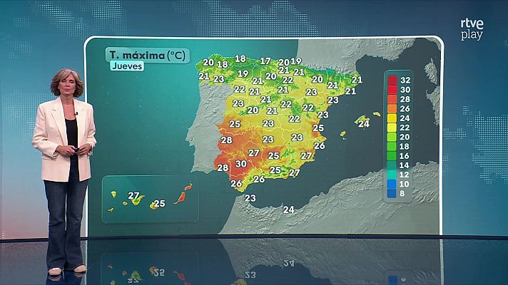 El tiempo - Descenso de las temperaturas máximas en el interior de la Comunidad Valenciana