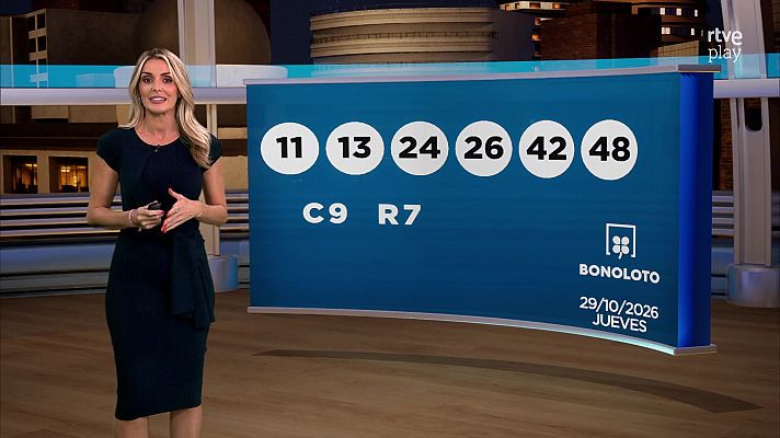 Loterías - Sorteo de la Lotería Nacional, Bonoloto, Primitiva y Jóker del 29/10/2026