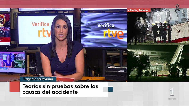 VerificaRTVE desmiente bulos sobre el accidente ferroviario en Urda (Toledo)