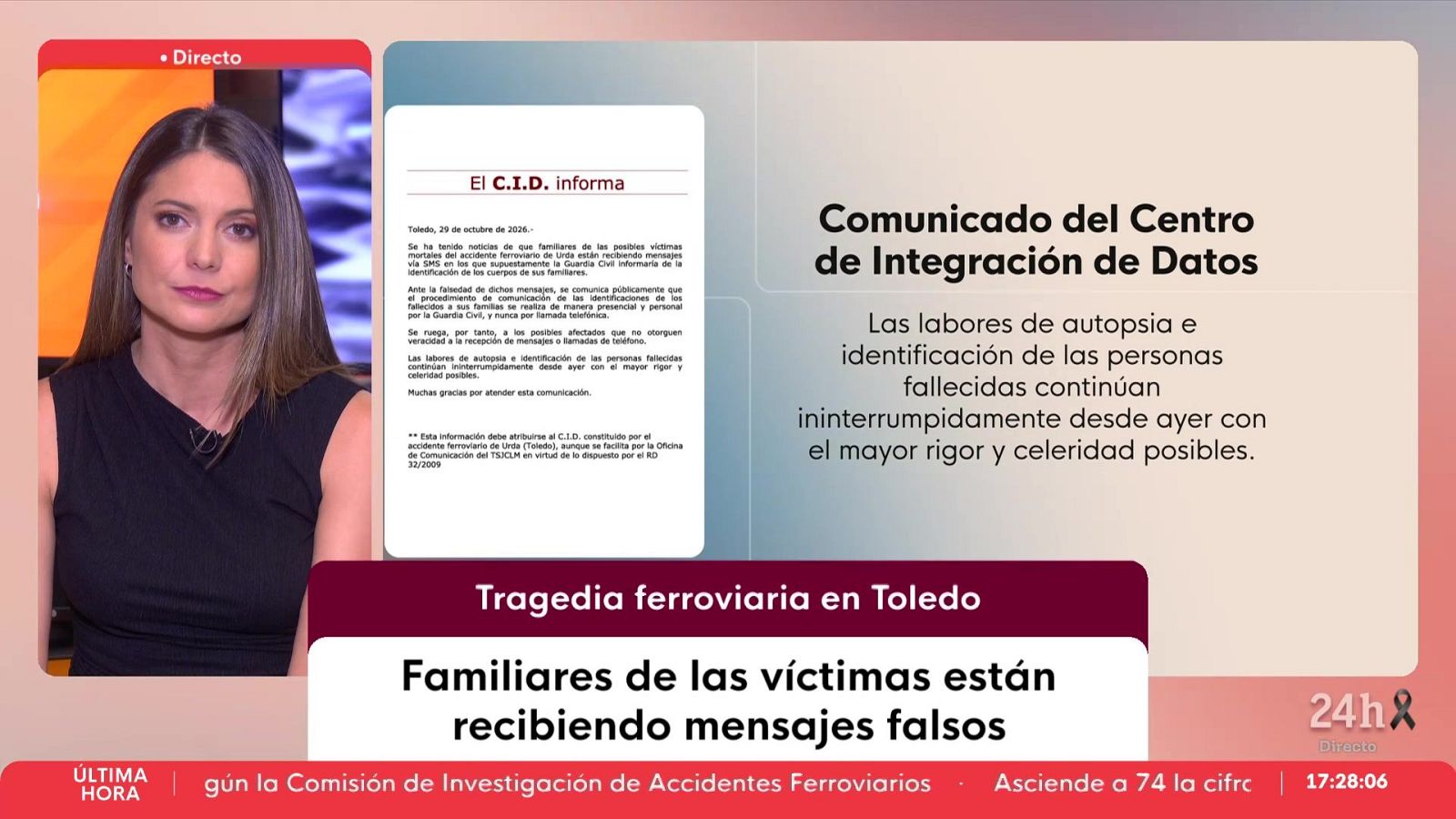 VerificaRTVE alerta de los mensajes a familiares de desaparecidos en el accidente de Urda que suplantan a la Guardia Civil
