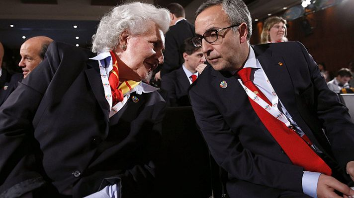 Telediario 1 - Pilar de Borbón elogia Madrid 2020