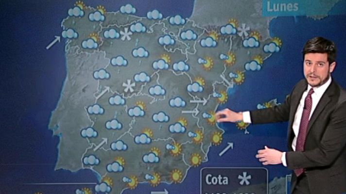 El tiempo - Lluvia en Galicia y el centro, y viento en Andalucía, Levante y el Estrecho