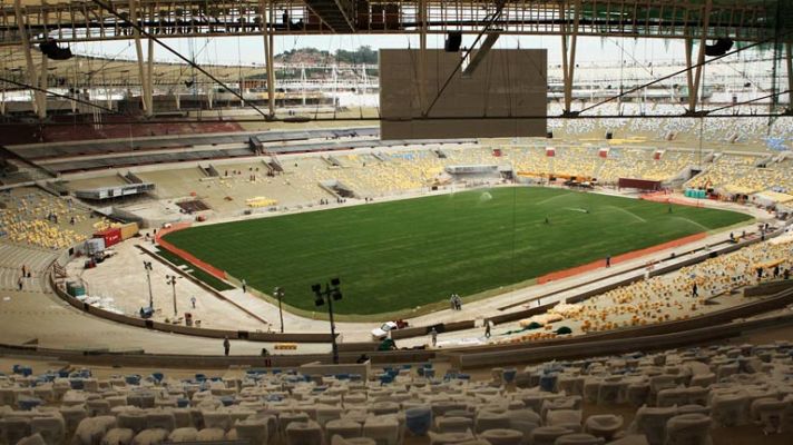 Telediario 1 - El Maracaná acelera las obras para su inauguración