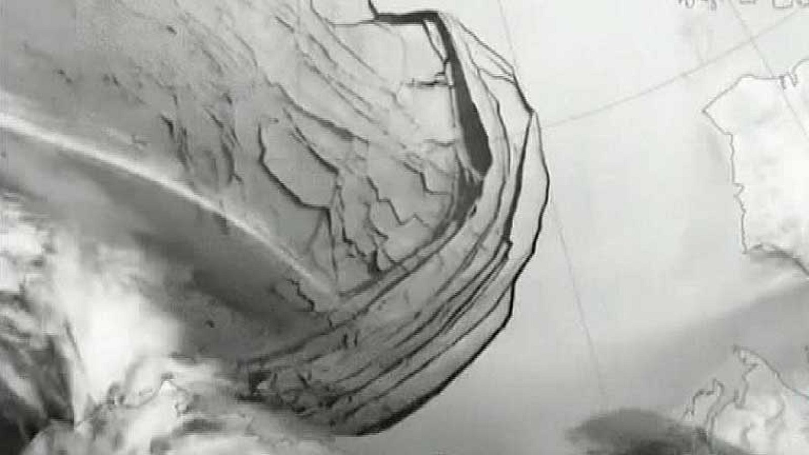 Grietas de hasta mil kilómetros de longitud en el hielo de Alaska