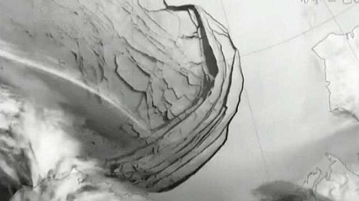 Telediario 1 - Grietas en el hielo de Alaska