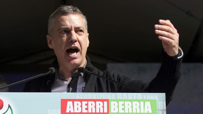 Telediario 1 - Urkullu pide a ETA que "termine lo que empezó" porque "no tiene alternativa"
