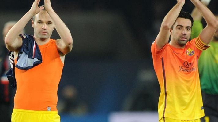 Champions League - Sabor agridulce para Iniesta y Xavi tras el empate ante el PSG