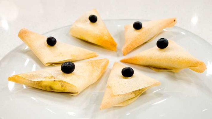 RTVE Cocina - Pasta brick rellena de plátano