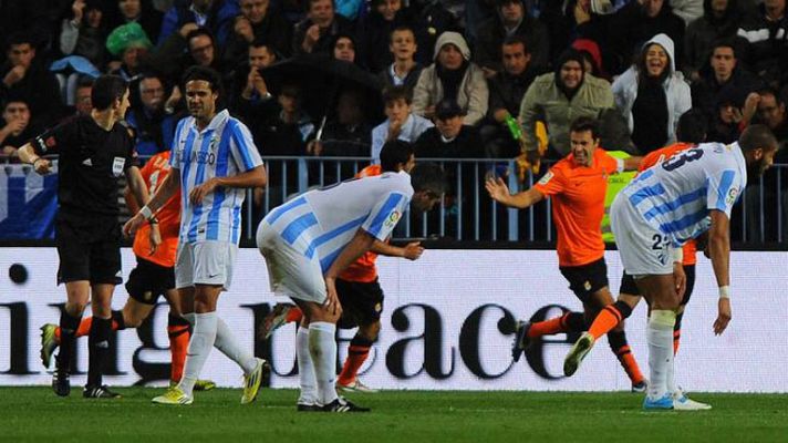 Telediario 1 - Real y Málaga se juegan la Champions en Anoeta
