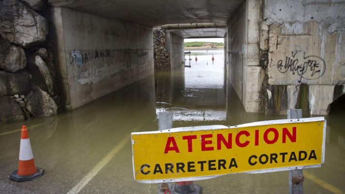 Telediario 1 - 57 embalses están aliviando en toda Andalucía por las últimas lluvias