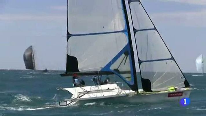 Telediario 1 - 900 regatistas participan en el Trofeo Princesa Sofía en Mallorca