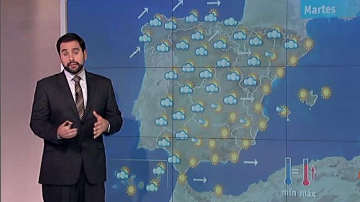 El tiempo - Lluvias en el cuadrante noroeste y subida de temperaturas