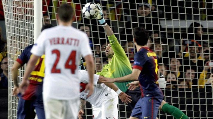 Telediario 1 - El verde y Francia le van bien a Víctor Valdés