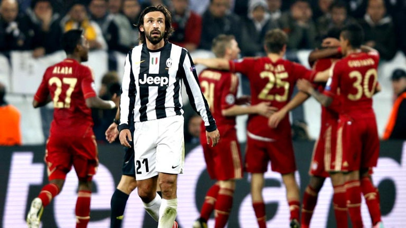 El Bayern de Múnich, flamente campeón de la Bundesliga, se ha  convertido en uno de los semifinalistas de la Liga de Campeones  después de vencer en la vuelta de cuartos a la Juventus (0-2) merced  a los tantos de Mandzukic y Pizarro, que calcaron el