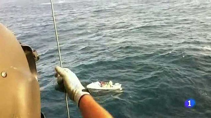 Telediario 1 - Sistema de rescate en alta mar