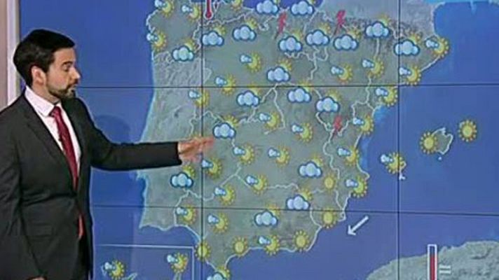 El tiempo - Nuboso en el Cantábrico, alto Ebro, Pirineo y Sistema Ibérico