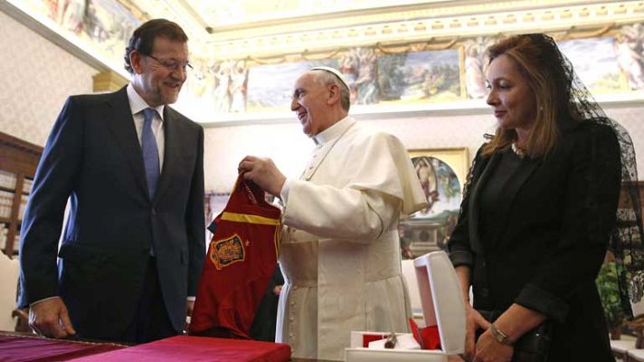 Telediario 1 - Visita de Rajoy al Vaticano