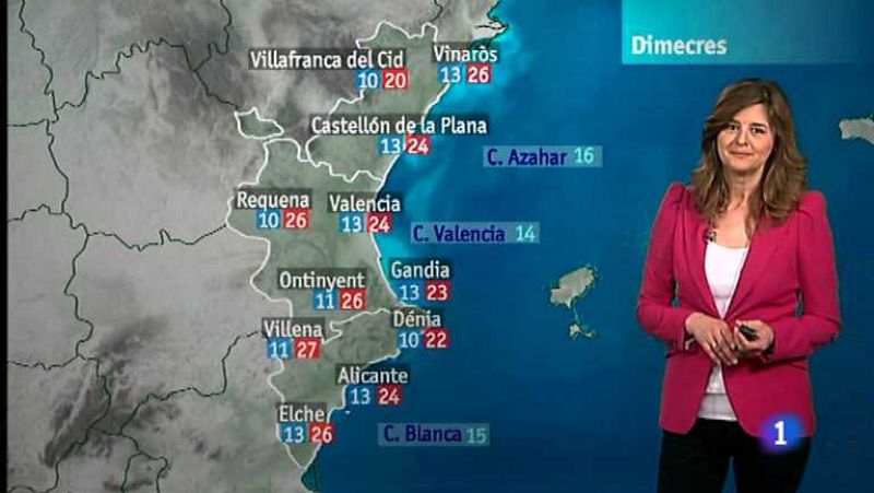 El tiempo en la Comunidad Valenciana - 16/04/13 - Ver ahora