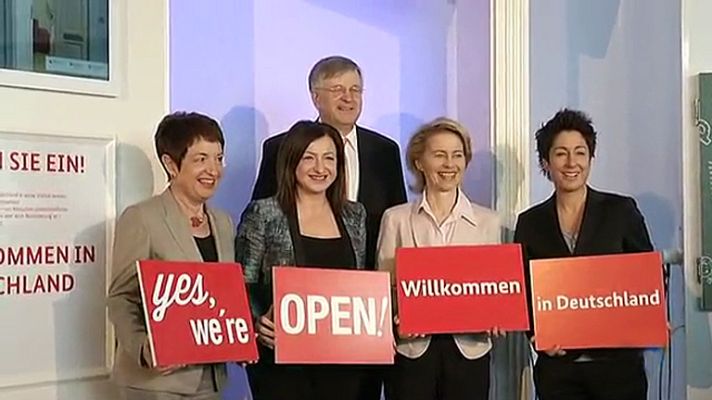 Telediario 1 - Alemania necesita un millón de trabajadores cualificados